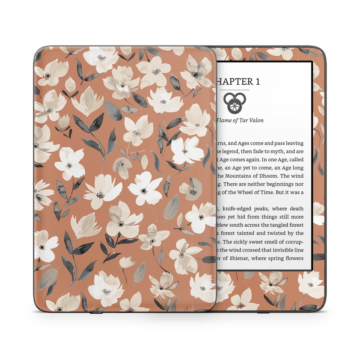 Fresh Flowers Copper - Amazon Kindle Skin