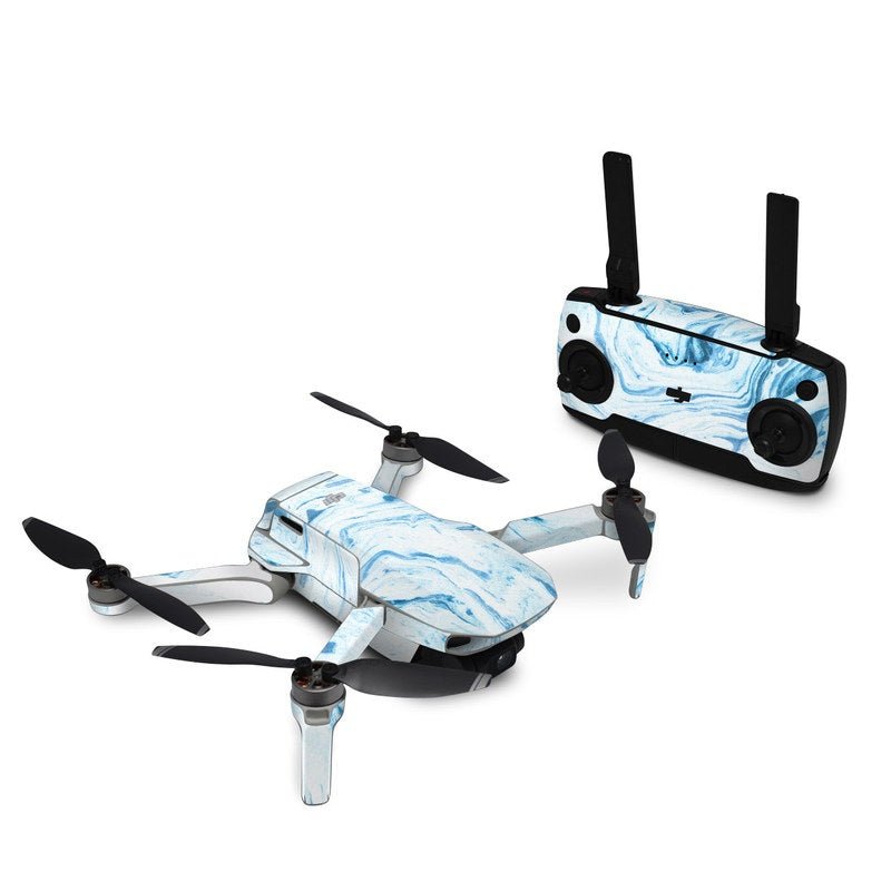 Azul Marble - DJI Mini SE Skin - Marble Collection - DecalGirl