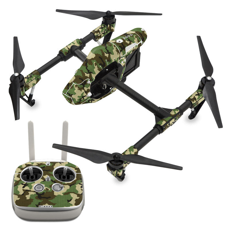 Woodland Camo - DJI Inspire 1 Skin