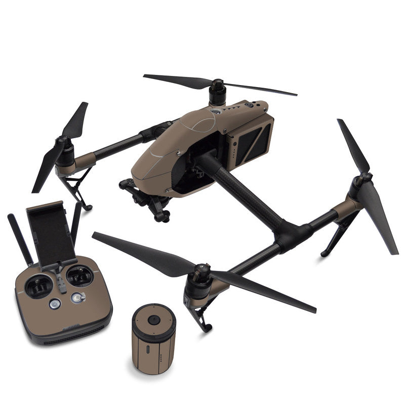 Solid State Flat Dark Earth - DJI Inspire 2 Skin