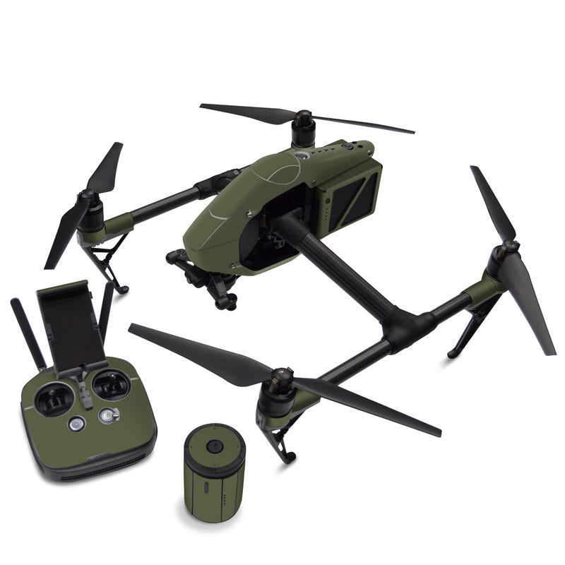 Solid State Olive Drab - DJI Inspire 2 Skin