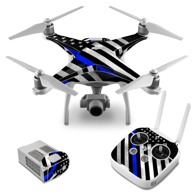 Thin Blue Line Hero - DJI Phantom 4 Skin