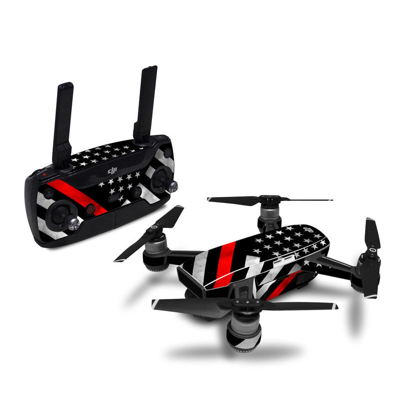 Thin Red Line Hero - DJI Spark Skin