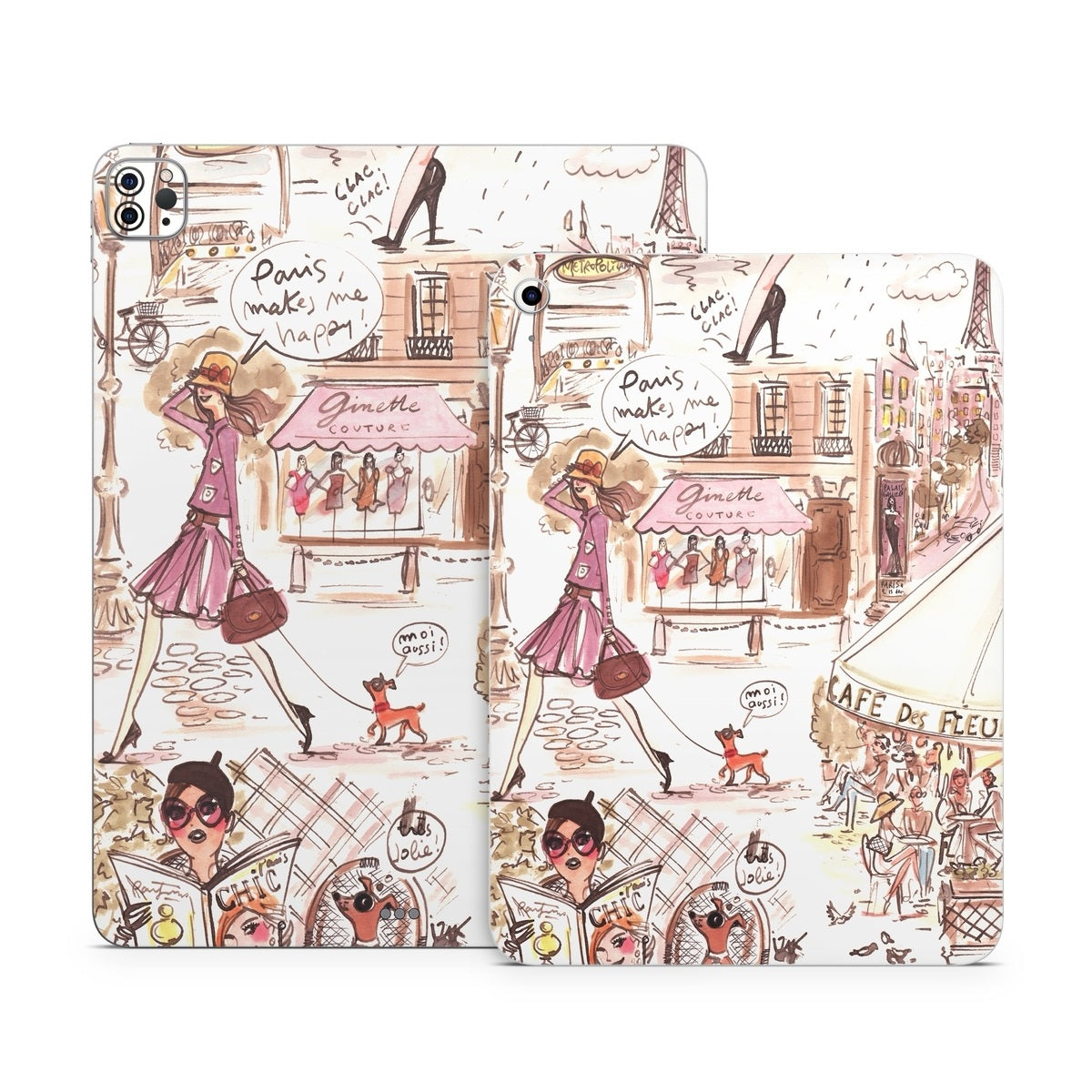 Paris Makes Me Happy - Apple iPad Skin